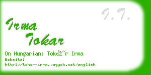 irma tokar business card